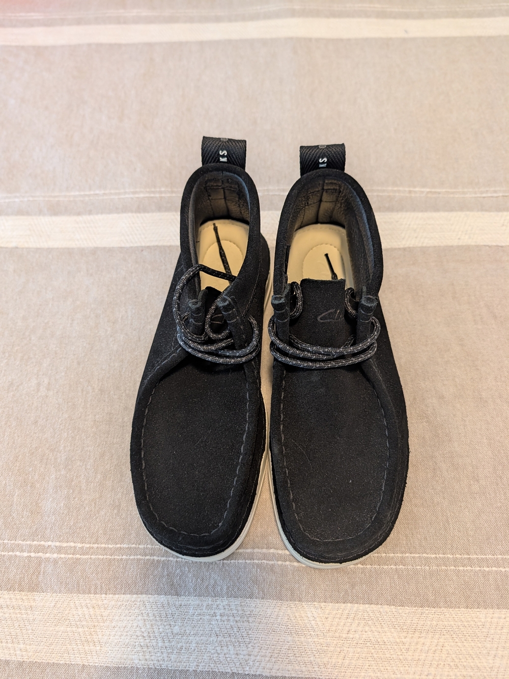 Clarks Women's Black Suede Chukka Boots